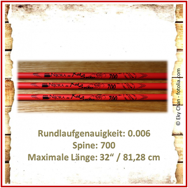 Carbonschaft Nijora 3D Red Spider 32 inch